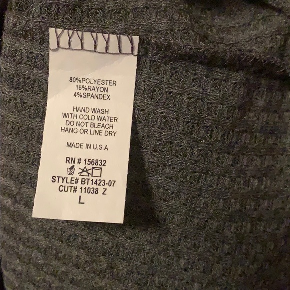 BiBi | Charcoal Waffle Knit Top - Picture 2 of 3